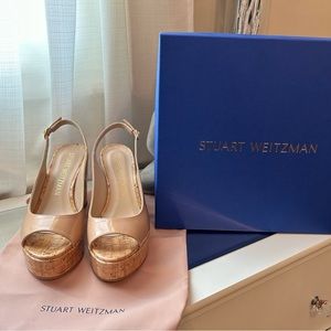Stuart Weitzman Riveria Cork Wedge Size 9.5 BRAND NEW!